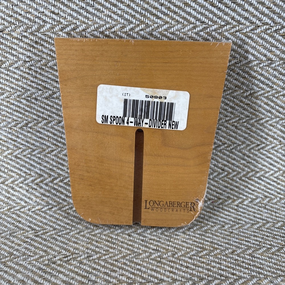Longaberger Classic Brown 4 Way Dividers For Small Spoon Basket